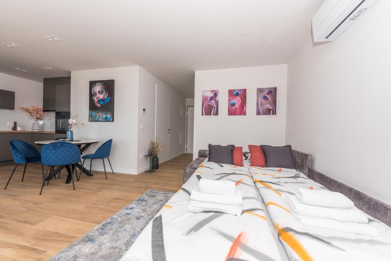 Luxury Adria Sea & City View Apartment Makarská Exteriér fotografie