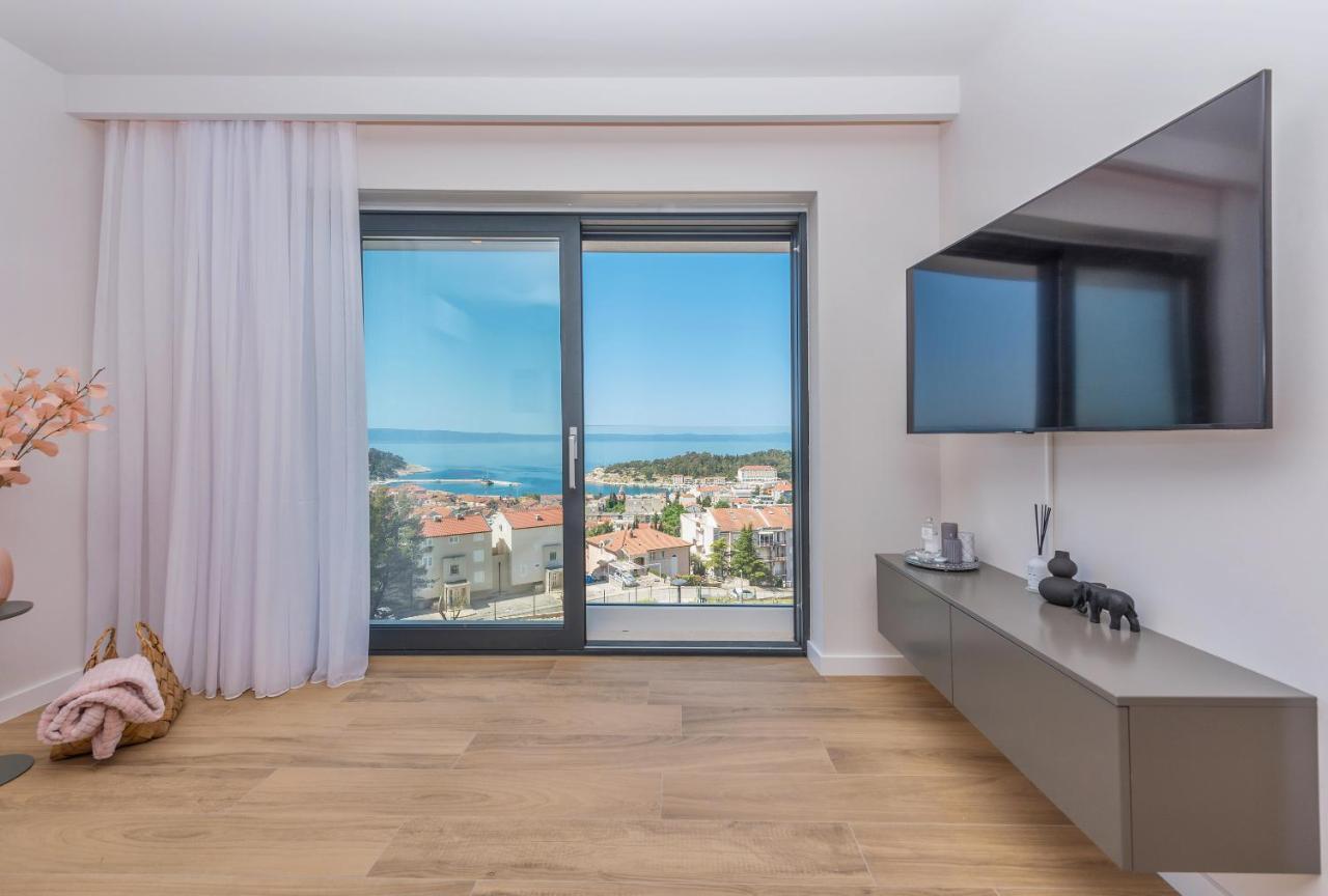 Luxury Adria Sea & City View Apartment Makarská Exteriér fotografie