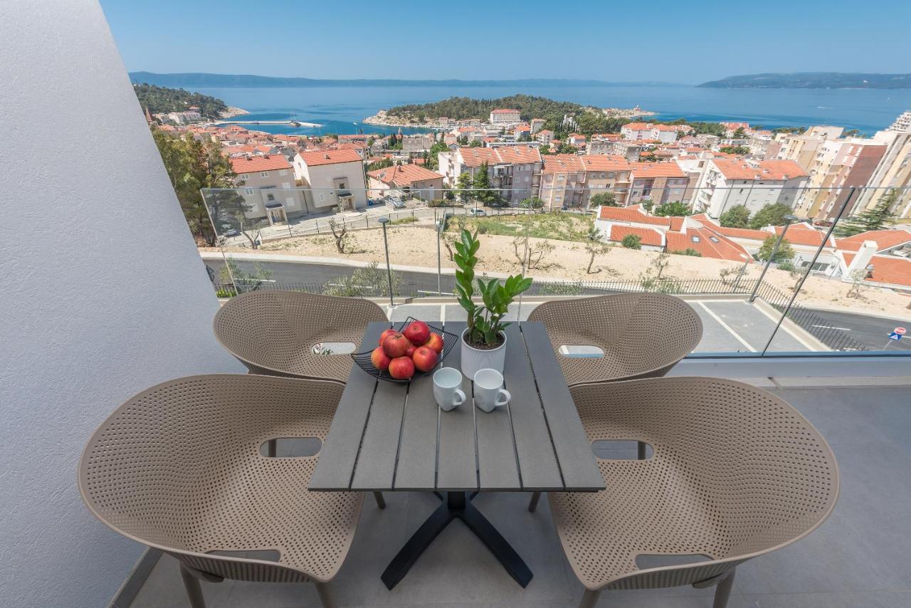 Luxury Adria Sea & City View Apartment Makarská Exteriér fotografie