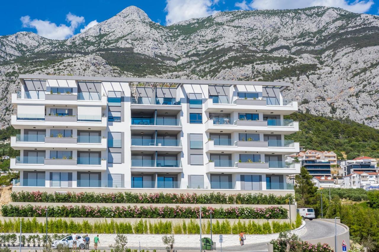 Luxury Adria Sea & City View Apartment Makarská Exteriér fotografie