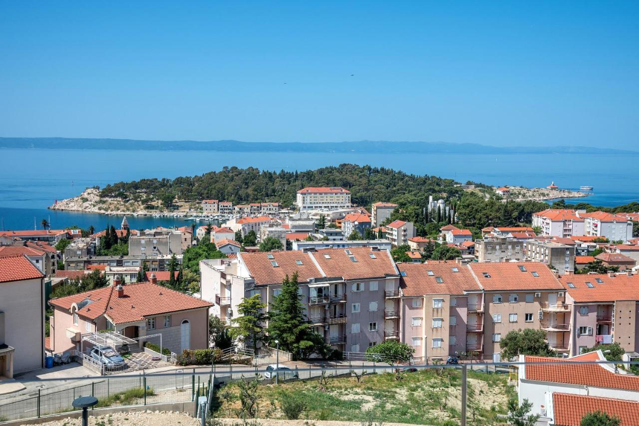 Luxury Adria Sea & City View Apartment Makarská Exteriér fotografie