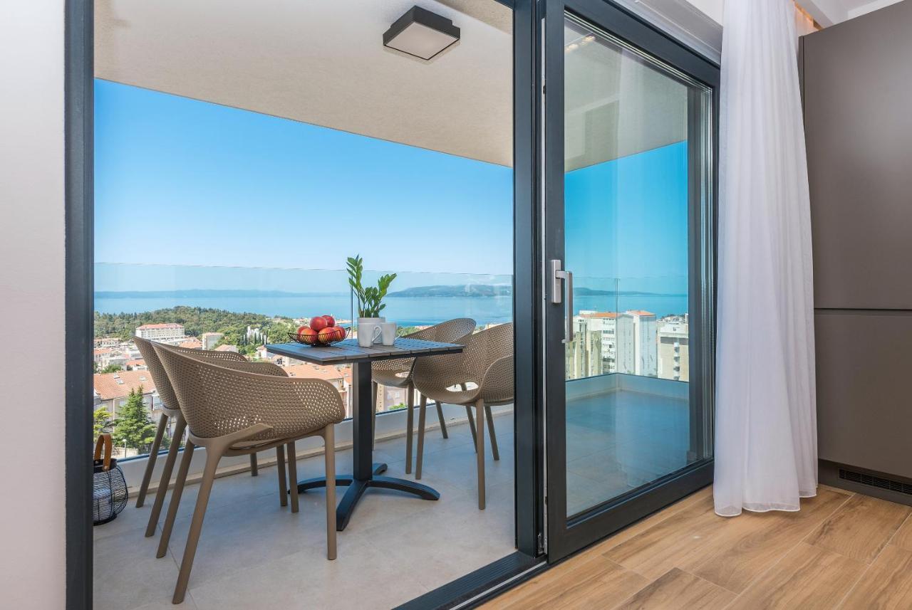 Luxury Adria Sea & City View Apartment Makarská Exteriér fotografie