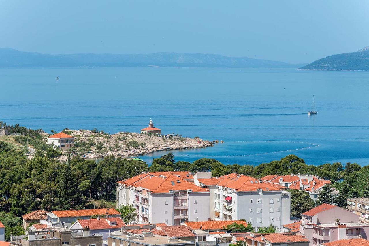 Luxury Adria Sea & City View Apartment Makarská Exteriér fotografie